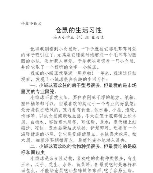 云南鼯鼠的饲养指南（如何在家中养育健康活泼的云南鼯鼠？）