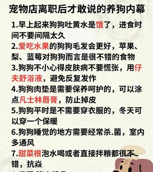 狗狗不能吃的水果，小心危害生命（了解哪些水果对狗狗有害，保护它们的健康）