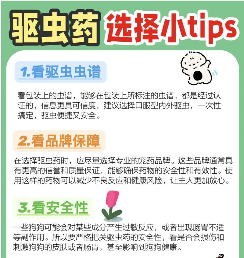 小狗驱虫药的选择与使用方法（有效驱虫是保护小狗健康的关键）