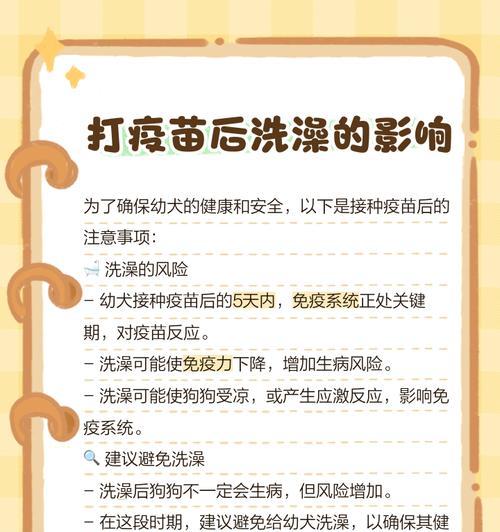 幼犬疫苗接种时间表及注意事项（打疫苗的最佳时机和必备知识）