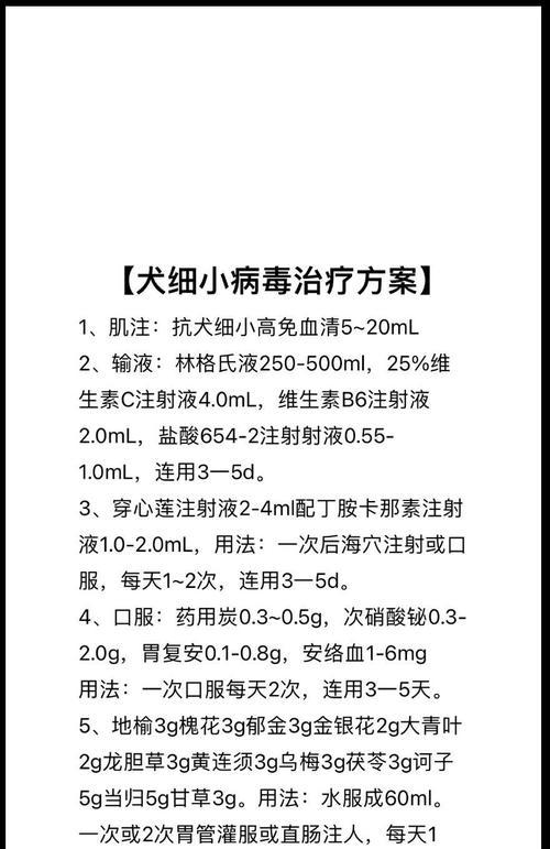 狗狗细小病毒存活时间有多长？（探究狗狗细小病毒的生存能力和传播方式）