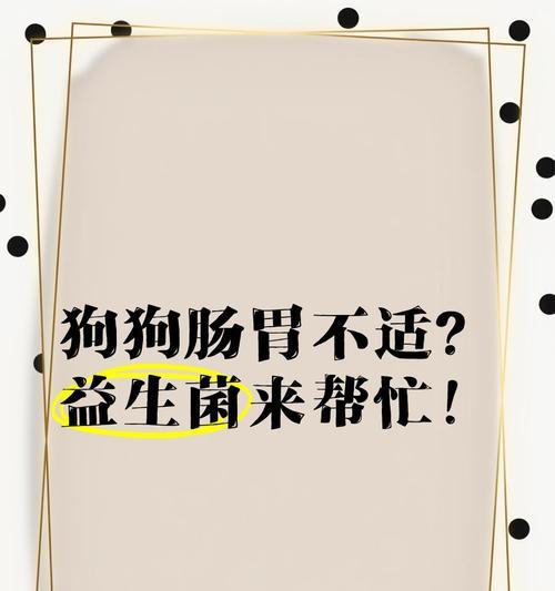 肠胃不好狗狗的常见症状及应对方法（了解你的狗狗是否肠胃不好，提供科学有效的解决方案）
