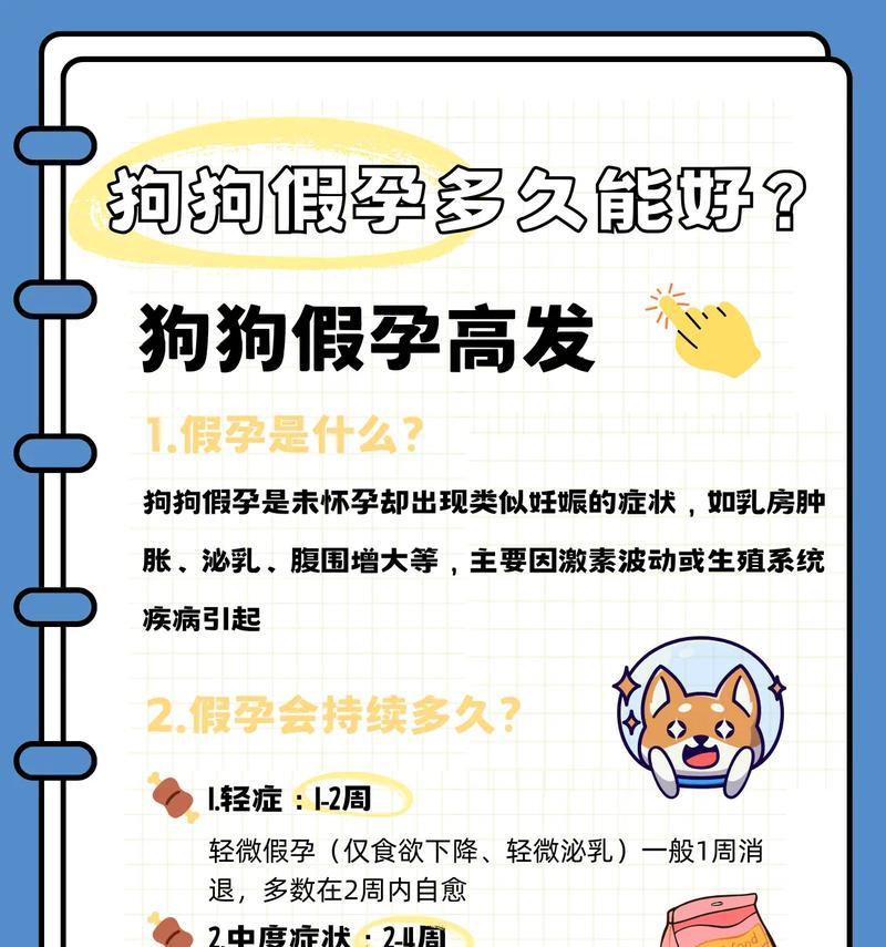 狗的怀孕周期及注意事项（详解狗的妊娠过程及饲养建议）