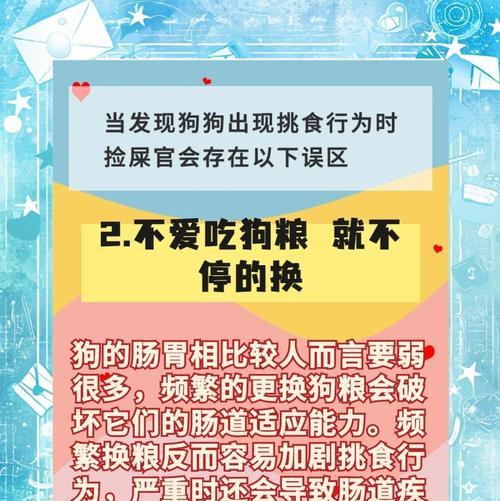 狗狗挑食的原因与应对方法（探究狗狗挑食行为背后的原因，以及有效的应对方法）