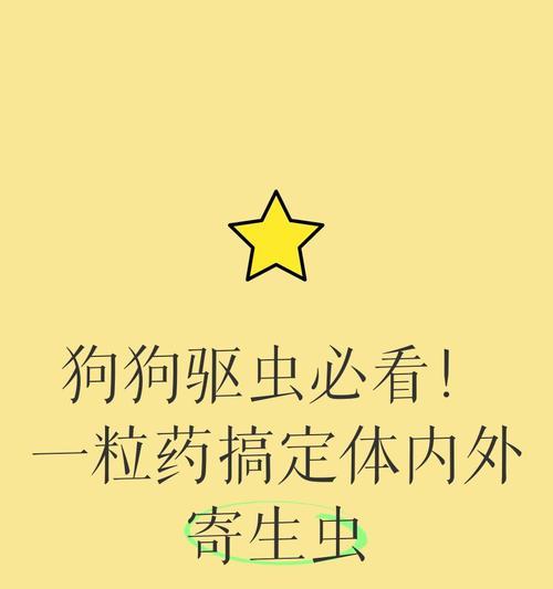 狗狗驱虫药的适用周期（狗狗驱虫周期与健康关系深远）
